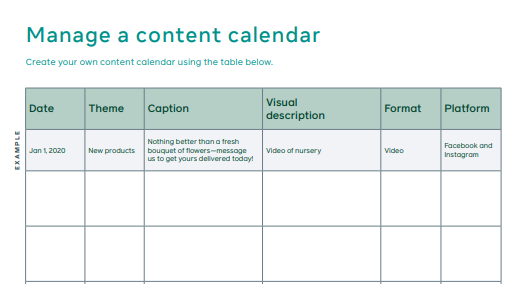 Facebook представил шаблон календаря контента Facebook представил шаблон календаря контента